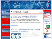 Tablet Screenshot of lsb-bremen.de